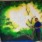 municipio realiza pinturas em pontos de onibus