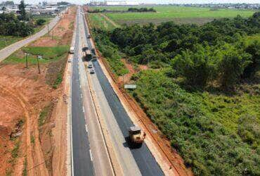 Recuperação estrutural da BR-163, em Sorriso              Crédito - Nova Rota do Oeste