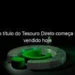 novo titulo do tesouro direto comeca a ser vendido hoje 1314687