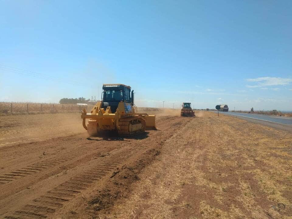 Obras de duplicação da BR-163, em Diamantino.  - Foto por: Nova Rota do Oeste