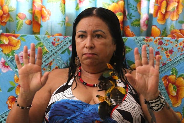 Rio de Janeiro (RJ), 04/09/2023 - Marize Vieira de Oliveira, Marize Guarani, professora de história., concede entrevista em sua casa, Duque de Caxias, Baixada Fluminense. Foto:Tânia Rêgo/Agência Brasil