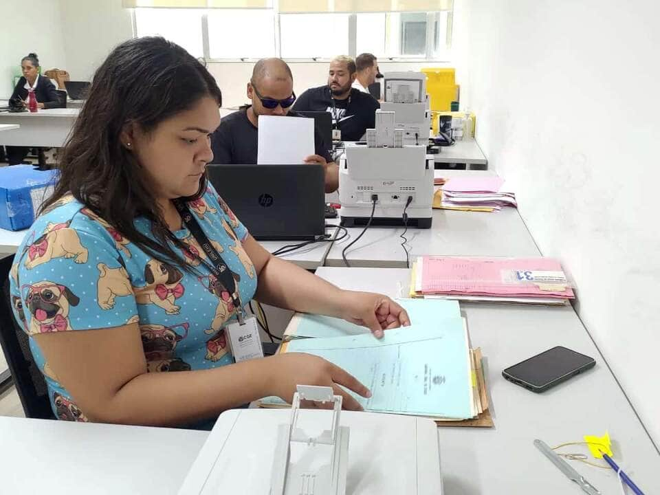 Digitalização de processos na CGE - Foto por: Ligiani Silveira - CGE/MT