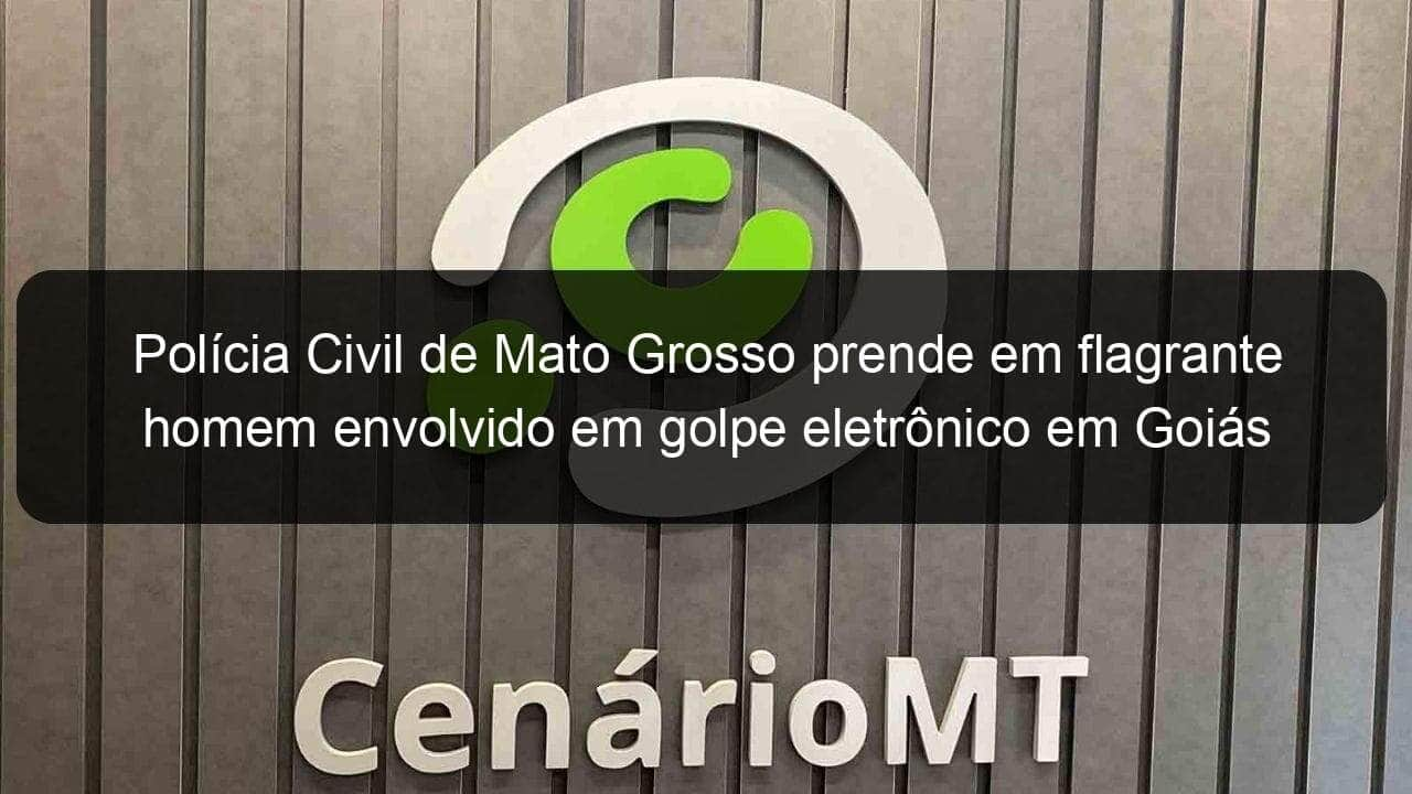 policia civil de mato grosso prende em flagrante homem envolvido em golpe eletronico em goias 1140757