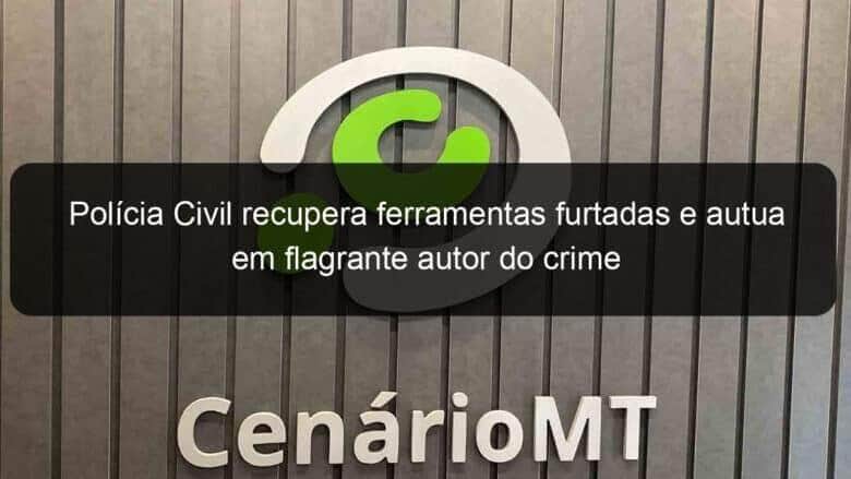 policia civil recupera ferramentas furtadas e autua em flagrante autor do crime 1160074