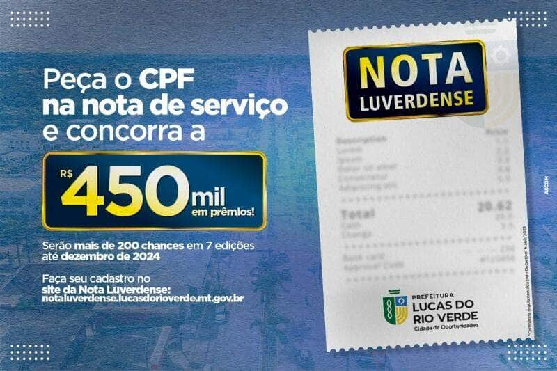 primeiro sorteio da campanha nota luverdense sera neste sabado 05