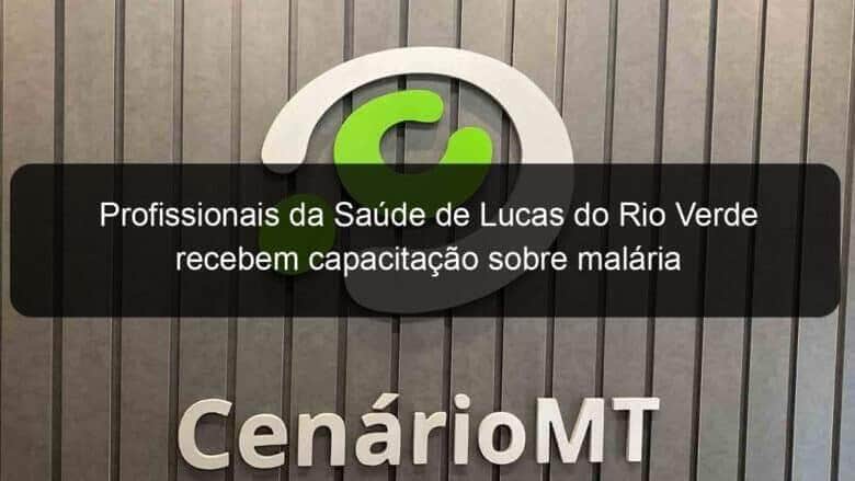 profissionais da saude de lucas do rio verde recebem capacitacao sobre malaria 1059464
