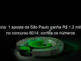 quina 1 aposta de sao paulo ganha r 12 milhao no concurso 6014 confira os numeros 1264866