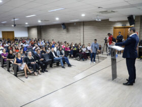 Secretário da CGE-MT, Paulo Farias, na abertura do evento - Foto por: Christiano Antonucci - Secom/MT