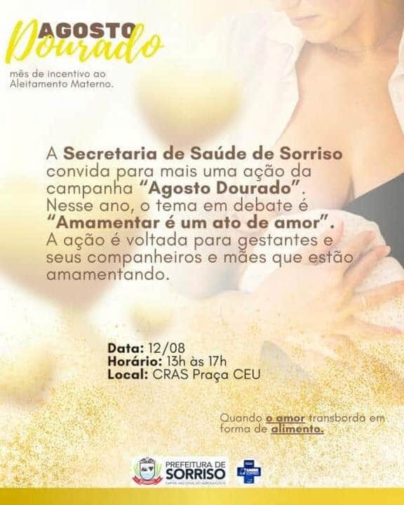 sabado e dia de debater os beneficios da amamentacao