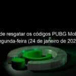 saiba onde resgatar os codigos pubg mobile desta segunda feira 24 de janeiro de 2022 1104096