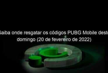 saiba onde resgatar os codigos pubg mobile deste domingo 20 de fevereiro de 2022 1112932