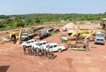 Fiscalização da Sema-MT com apoio do Bope, no município de Terra Nova do Norte              Crédito - Sema-MT