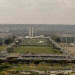 Brasília (DF) - 05/09/2023 - Vista da Esplanada dos Ministérios preparada para receber o desfile de 7 de setembro Foto: Joédson Alves/Agência Brasil