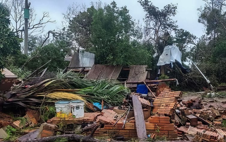 14/07/2023 - Estragos feito pelo ciclone extratropical que atingiu o RioGrandedoSul. Foto: Defesa Civil/RS