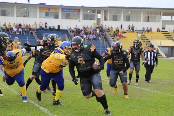 sorriso hornets vence 2o jogo da liga de futebol americano em rondonia