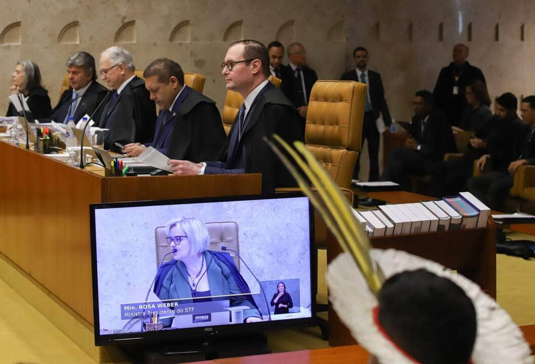 Brasília (DF), 21/09/2023, Sessão do STF sobre a tese do marco temporal. Foto: Antônio Cruz/Agência Brasil