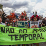 Brasília (DF), 30/08/2023, Manifestação de Indígenas contra o marco temporal, na Esplanada dos Ministérios. Foto: Antônio Cruz/Agência Brasil