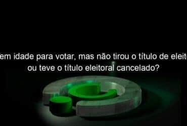 tem idade para votar mas nao tirou o titulo de eleitor ou teve o titulo eleitoral cancelado saiba as consequencias 985261