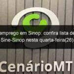 vagas de emprego em sinop confira lista de vagas no sine sinop nesta quarta feira26 838232