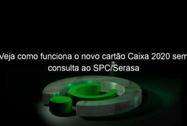 veja como funciona o novo cartao caixa 2020 sem consulta ao spc serasa 982075