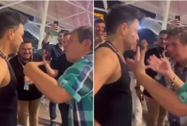 zeze di camargo imita um dos irmaos gemeos angelo e augusto maia em encontro apos show 1790197 article 1
