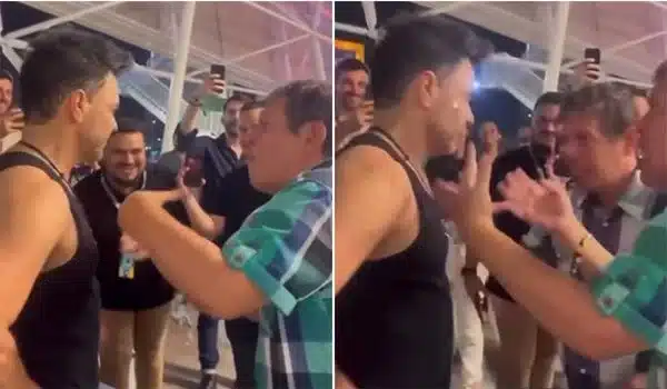 zeze di camargo imita um dos irmaos gemeos angelo e augusto maia em encontro apos show 1790197 article 1