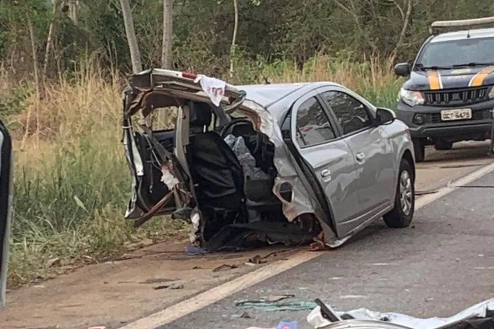 Mãe e filha morrem em acidente na BR-070 em Cáceres