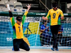 Brasil supera recorde histórico de ouros e é tetracampeão no goalball masculino - Foto: Miriam Jeske / CPB