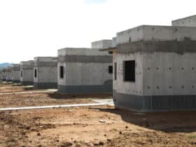 Andamento das obras das casas populares do SER Família Habitação em Juína              Crédito - Christiano Antonucci/Secom-MT