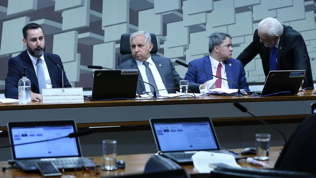 Brasília (DF) 28/11/2023 Sabatina na Comissão de Assuntos Econômicos (CAE) dos indicados pelo atual governo para exercerem cargos na diretoria do Banco Central. Rodrigues Alves Teixeira e Paulo Picchetti, Foto Lula Marques/ Agência Brasil