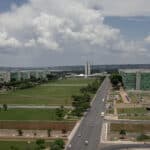 Brasília (DF), 03/11/2023, Catedral Metropolitana Nossa Senhora Aparecida - Catedral de Brasília e a Esplanada dos ministérios. Foto: Rafa Neddermeyer/Agência Brasil