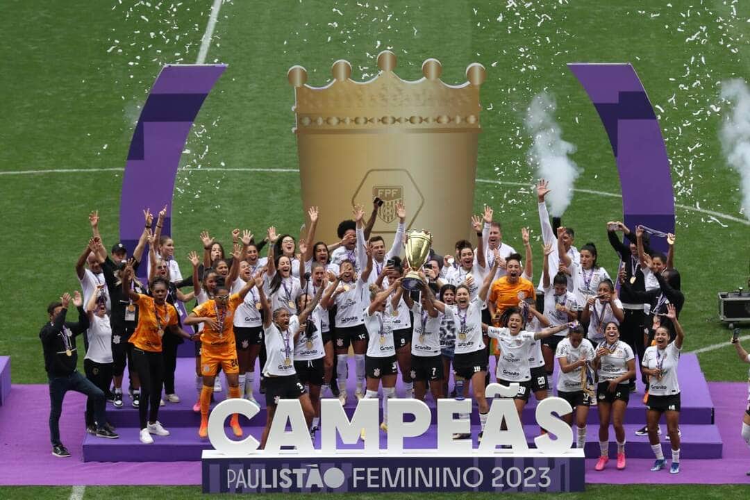 Corinthians é pentacampeão no Paulistão feminino ao vencer São Paulo por 4 a 1 no jogo da volta, em 26/11/2023 Por: José Manoel Idalgo/Agência Corinthians/Direitos Reservados