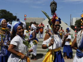 Celebração do Dia da Consciência Negra no monumento a Zumbi dos Palmares. Por: Fernando Frazão/Agência Brasil