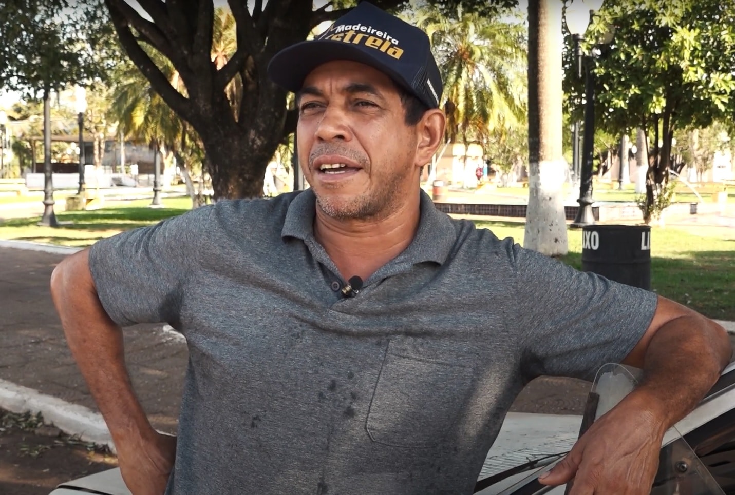 Felipe Rodrigues mora em Brasnorte e está sentindo a diferença ao trafegar pela rodovia              Crédito - Secom-MT