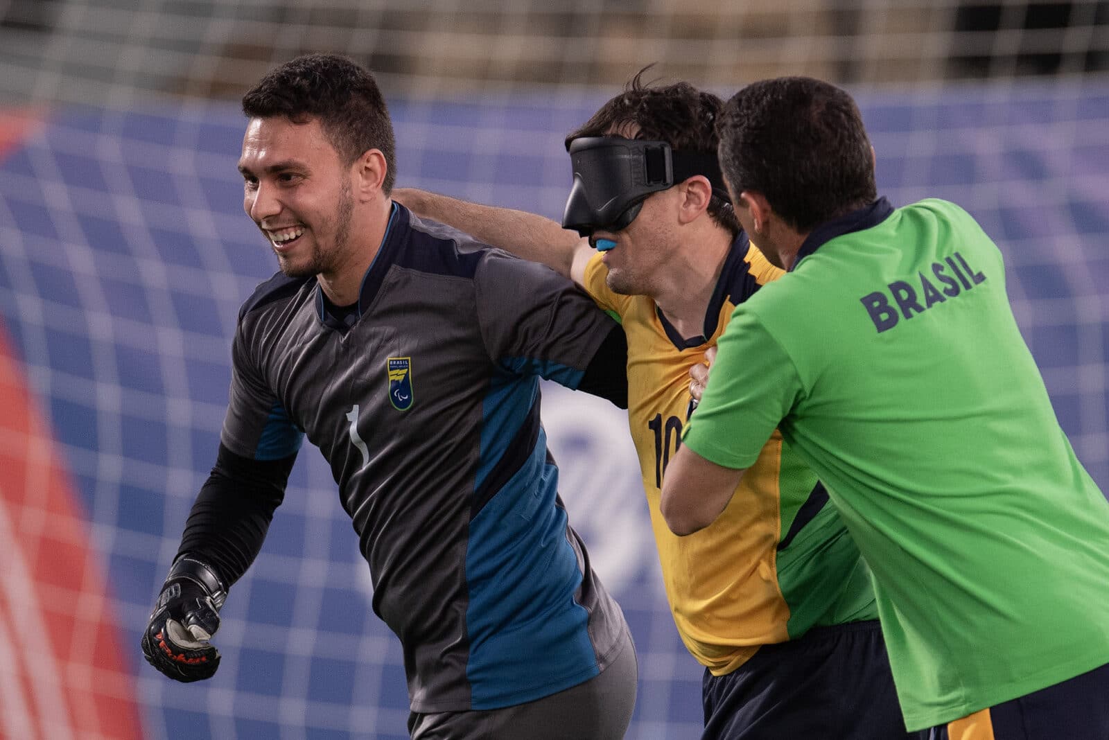 Seleção brasileira de futebol de cegos fatura ouro no Parapan de Santiago em 25/11/2023 Por: Douglas Magno / CPB/Direitos Reservados