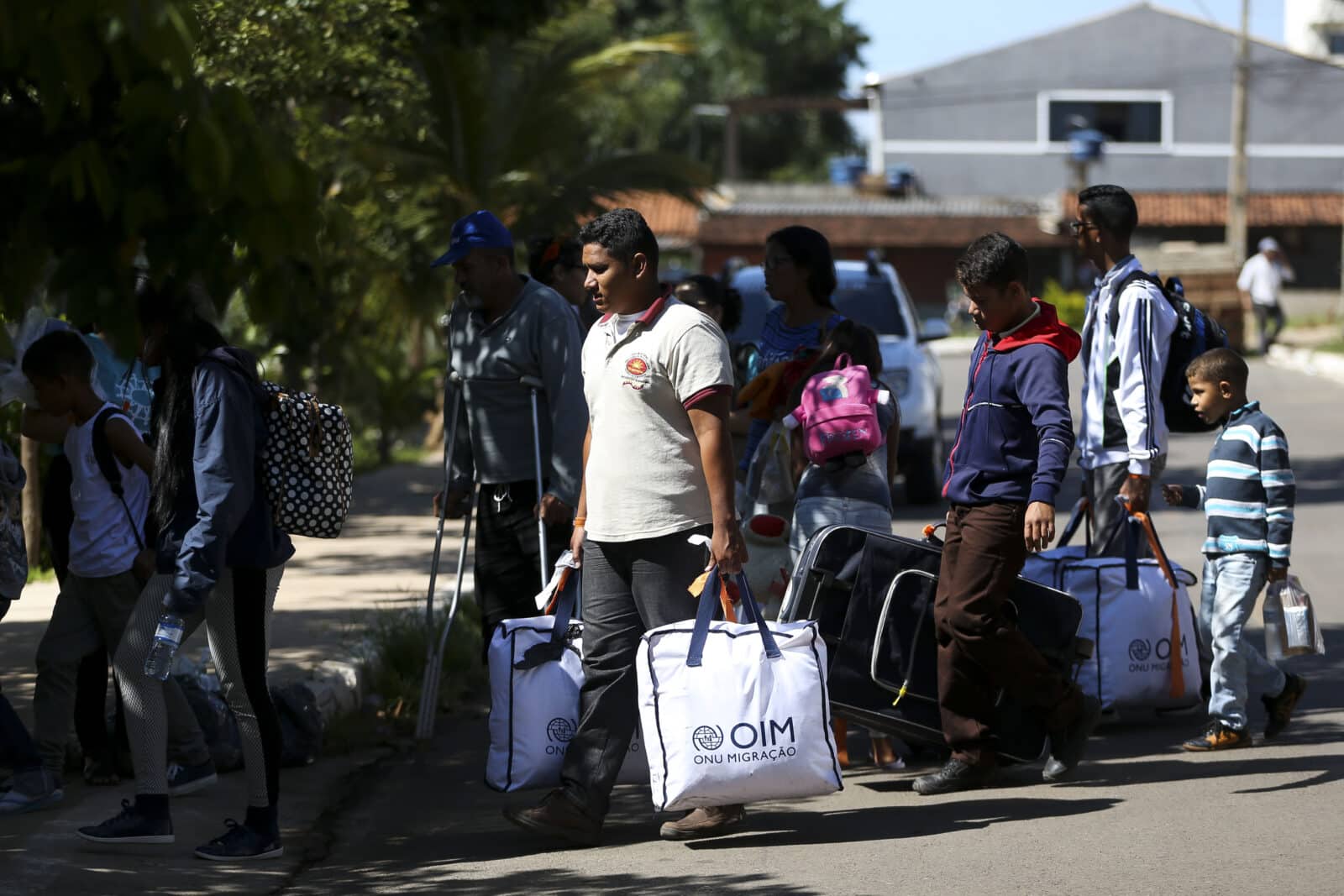 Grupo de 46 migrantes venezuelanos chegam a Brasília Por: 20/12/18/Marcelo Camargo/Agência Brasil