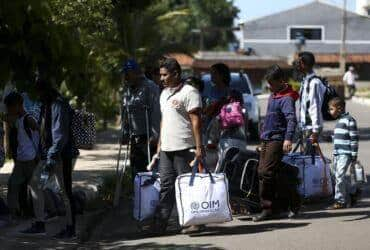 Grupo de 46 migrantes venezuelanos chegam a Brasília Por: 20/12/18/Marcelo Camargo/Agência Brasil