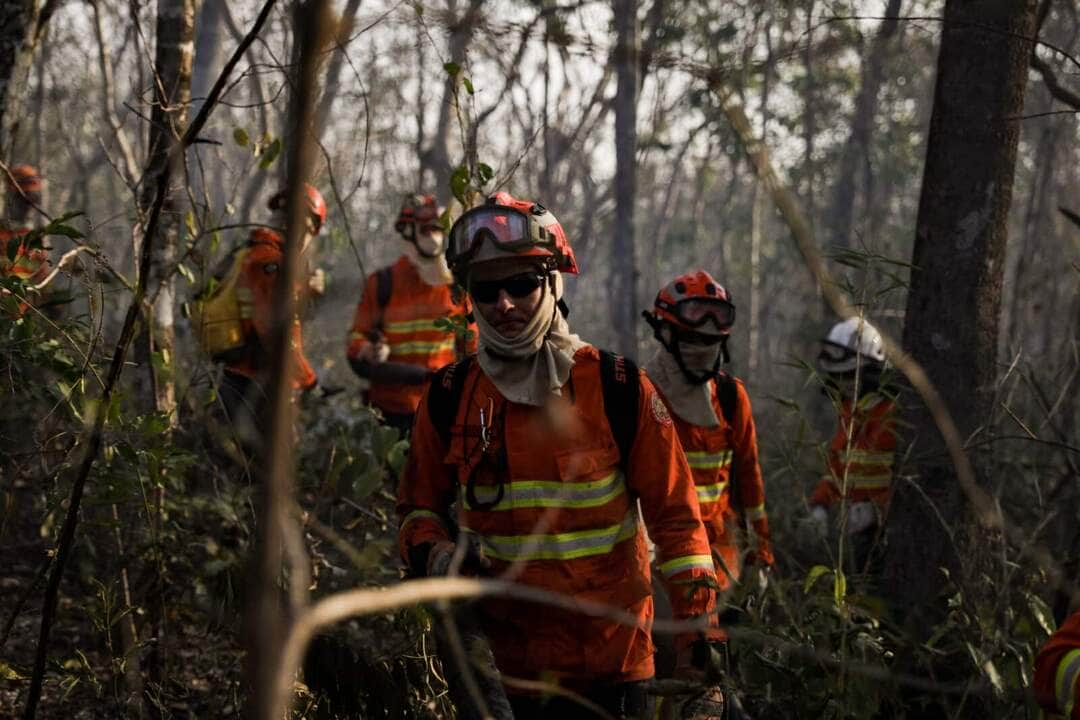 Balanço: Corpo de Bombeiros segue no combate a 21 incêndios florestais em Mato Grosso nesta quinta-feira (17)