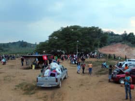 Ocupação de mil famílias do MST sofre bloqueio da polícia e ameaças de fazendeiros no Pará. Foto: Assessoria MST-PA