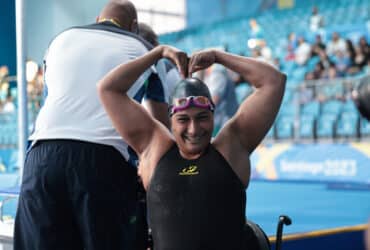 Nadadora Patrícia Santos fatura primeiro ouro do Brasil no Parapan. Foto: Alessandra Cabral/CPB