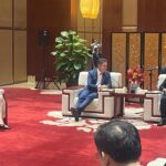 Comitiva do Governo de Mato Grosso em reunião com o prefeito de Haikou, Ding Hui, na China.               Crédito - Secom-MT
