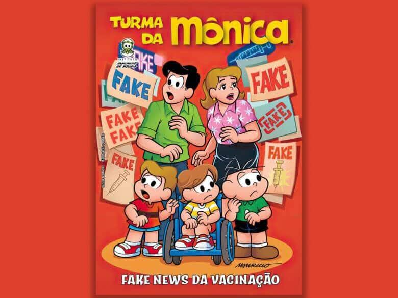 10/11/2023, Revista em quadrinhos contra fake news da vacinação de crianças e adolescentes. Foto: IQC/Divulgação