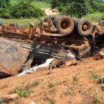 Homem morre após capotamento de veículo de carga em Mato Grosso