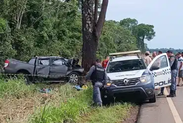 Tragédia na MT-423: Acidente fatal entre Sinop e Cláudia tira a vida de dois homens Foto: Bianca Janazzi/TV Centro América