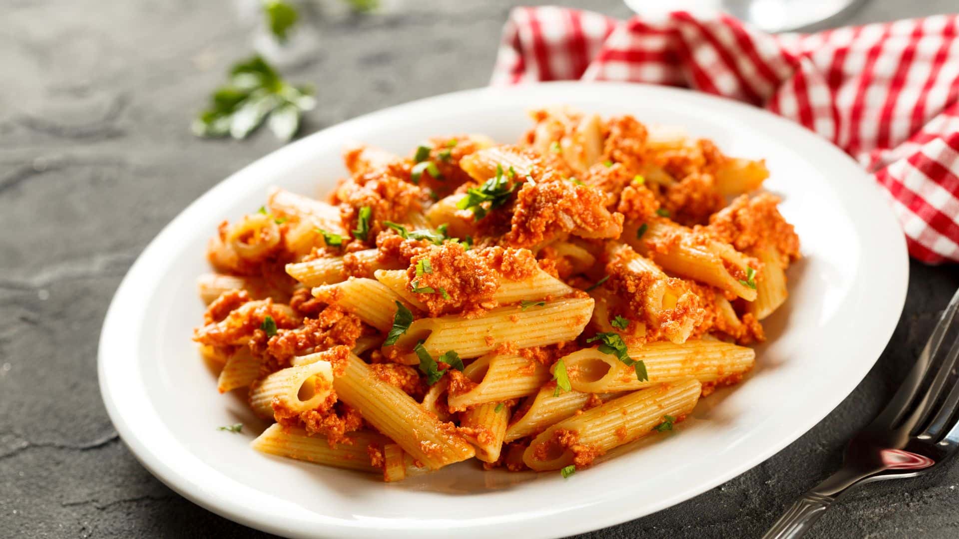 Macarrão com frango