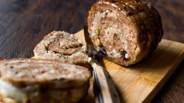 Rocambole de carne moída