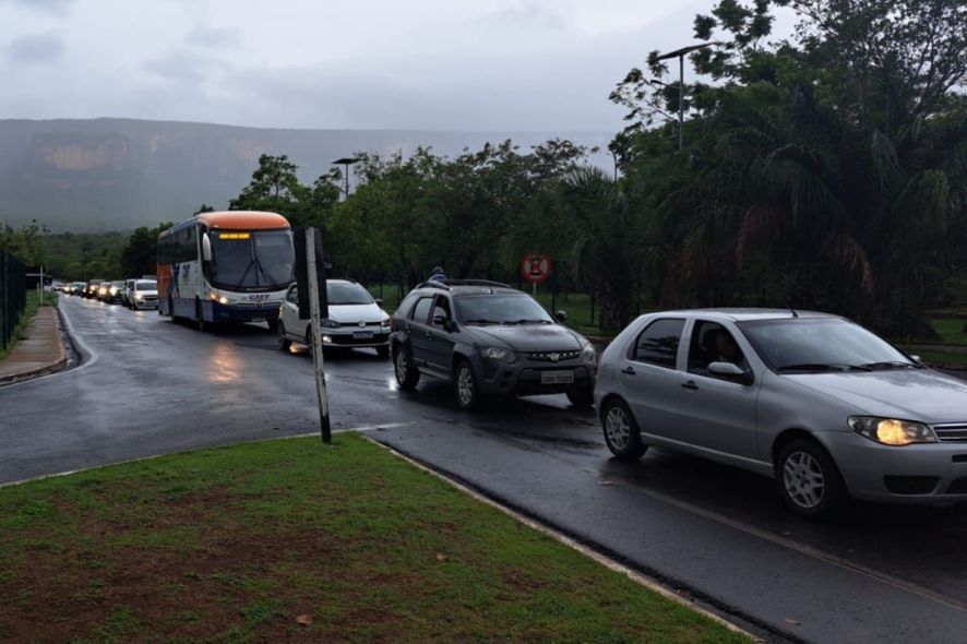 Rodovia MT-251 é totalmente interditada devido às chuvas intensas na região do Portão do Inferno