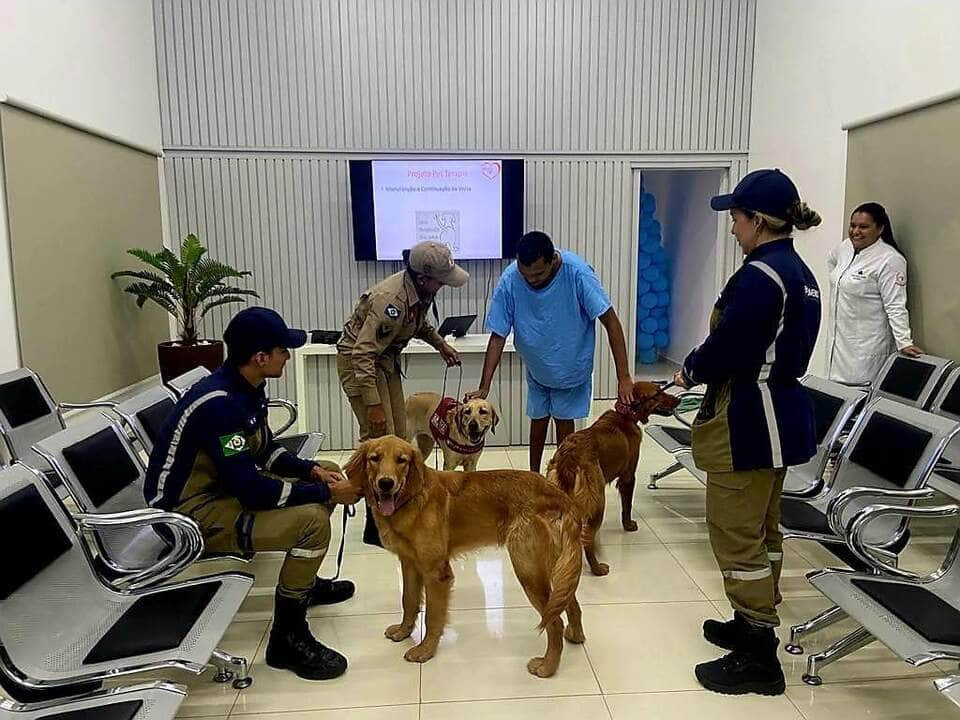 No mês de novembro ocorreu uma prévia da atividade com um grupo de pacientes do hospital