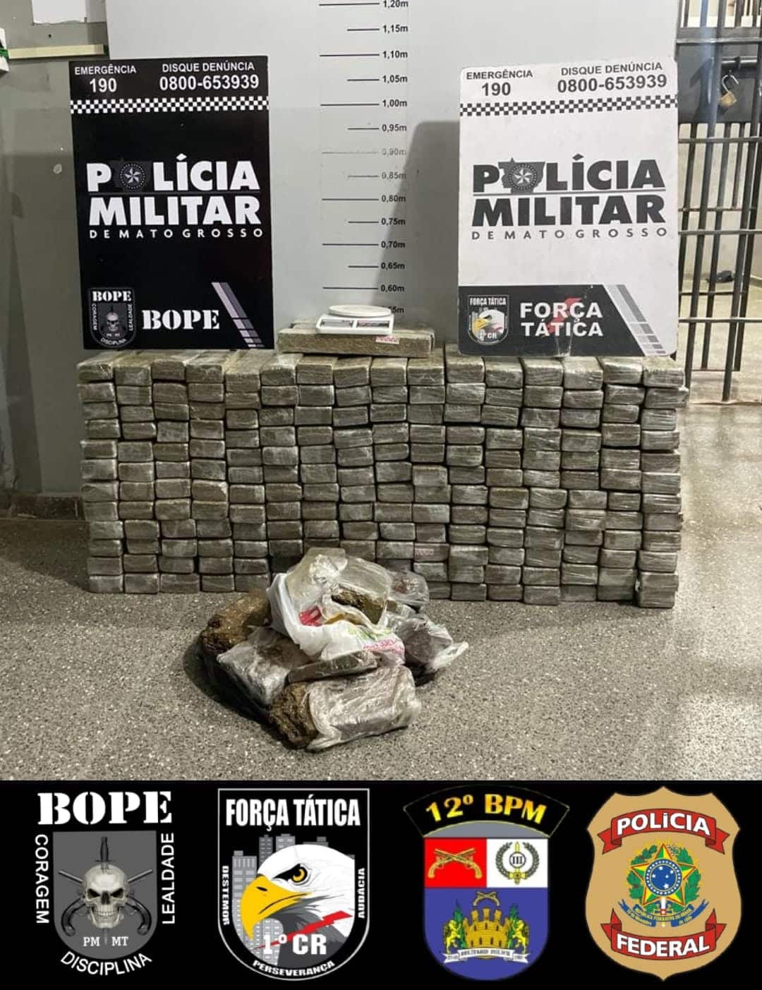 Quadrilha é detida em Cuiabá transportando 150 kg de maconha