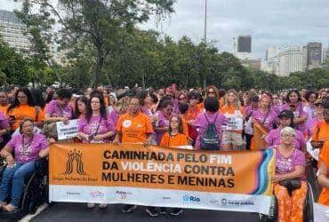 Rio de Janeiro (RJ) 10/12/2023 - Caminhada pelo fima da violência contra a mulher. Foto: Divulgação